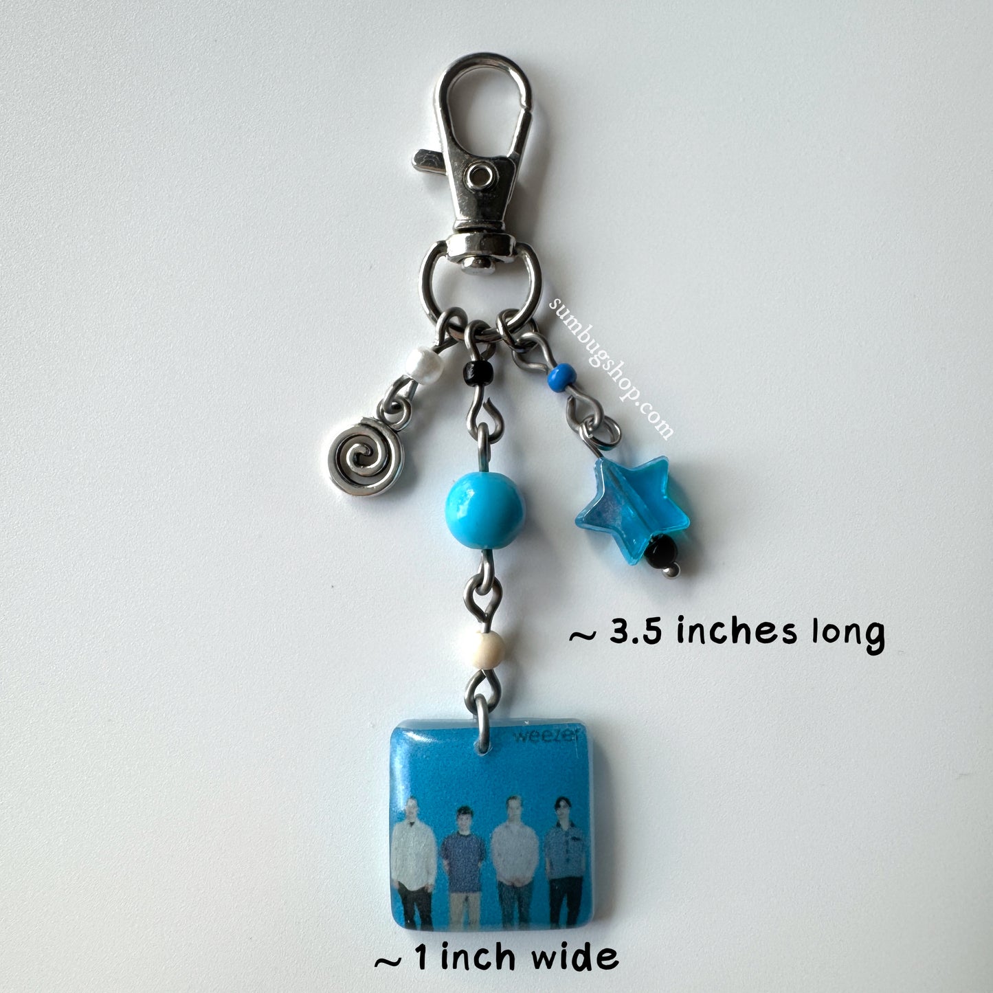 "Blue Album" album keychain
