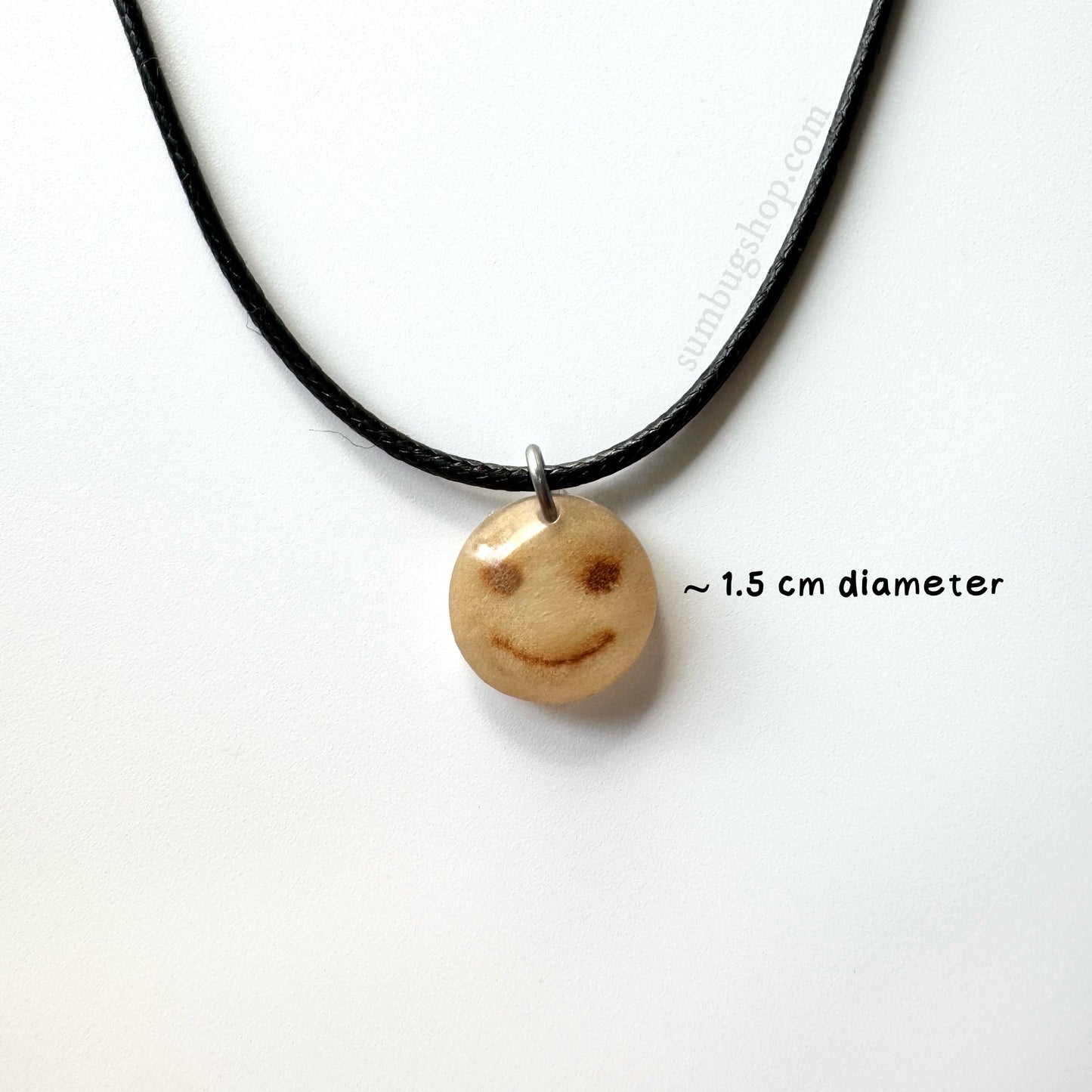 Smiley French Fry Pendant Necklace