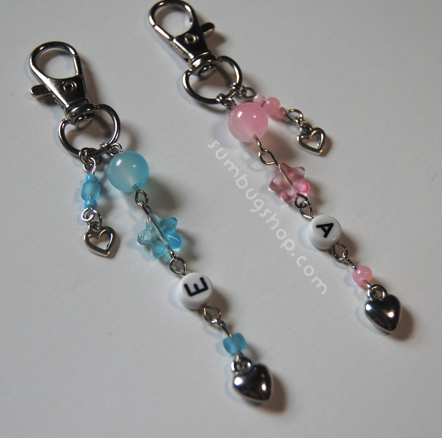 Custom Matching Initials Keychain Set