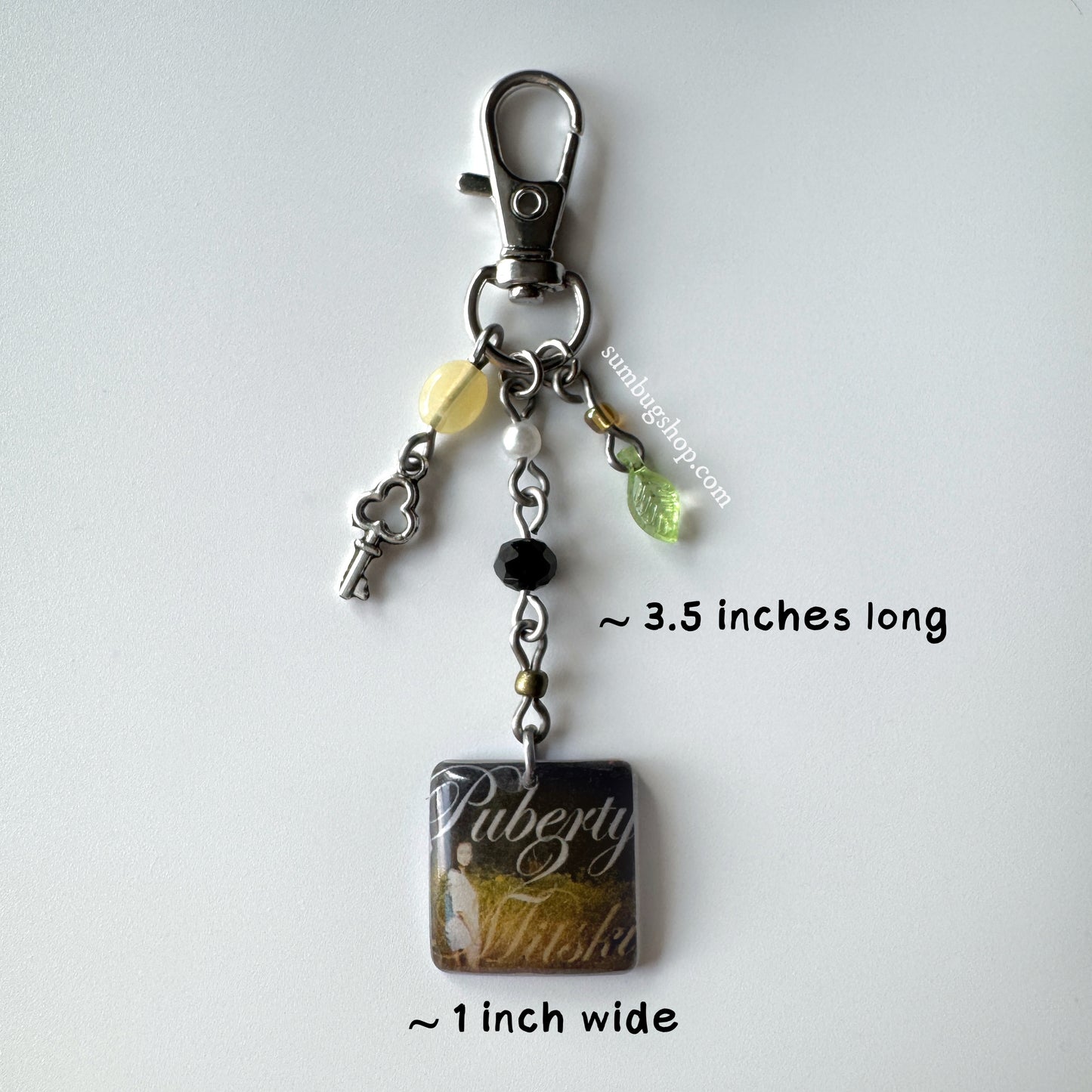 "puberty 2" album keychain