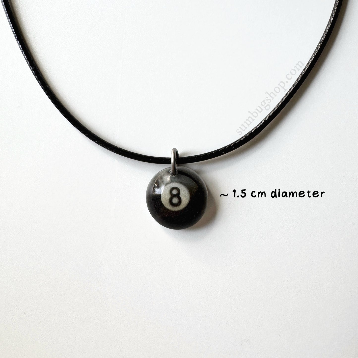 8 Ball Pendant Necklace