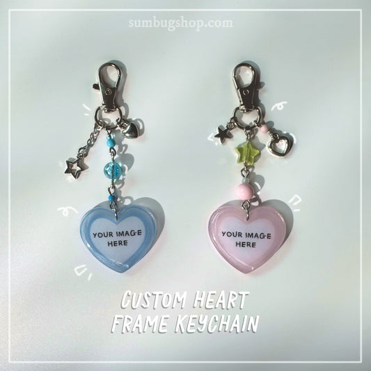 Custom Heart Frame Keychains