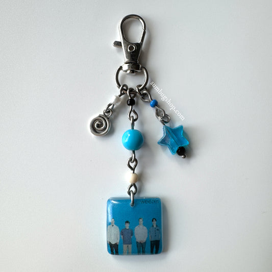"Blue Album" album keychain